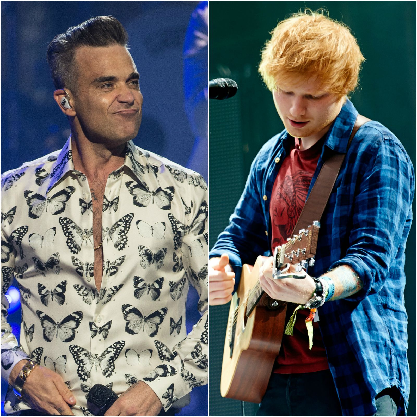 Robbie Williams reveals he begged Ed Sheeran to write him a comeback hit
