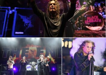 Black Sabbath lit up the stage at one of the world’s biggest rock festivals with a blistering performance of one of their most iconic songs — “War Pigs.” As the opening riffs roared through the crowd, tens of thousands of fans erupted into cheers, chanting along with Ozzy Osbourne’s unmistakable voice. Tony Iommi’s guitar solo scorched the night air while Geezer Butler’s bass thundered beneath every note. It wasn’t just a concert — it was a resurrection. Decades later, the gods of metal proved they can still summon the storm.