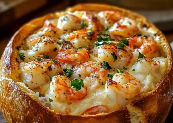 Stuffed Seafood Bread Bowl