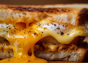 Breakfast Grilled Cheese with Eggs