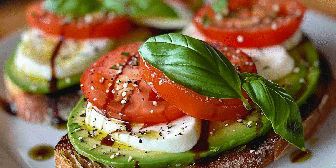 Avocado Caprese Toast