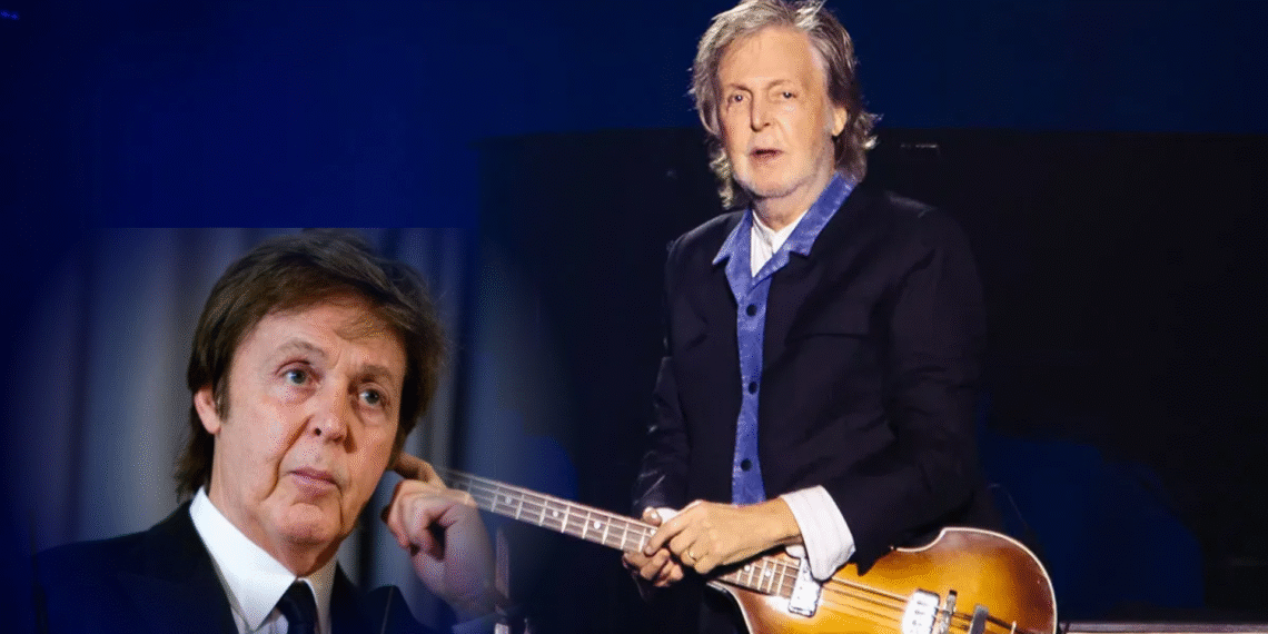 BREAKING NEWS: HEARTBREAKING ANNOUNCEMENT 45 Minutes Ago in Liverpool, England — James McCartney, son of Paul McCartney, tearfully shared the devastating news: Due to a sudden and severe decline in his health, Paul McCartney, unable to stand, has been forced to cancel the *GOT BACK* North American Tour 2025. Fans are in shock as they await further updates on his condition.