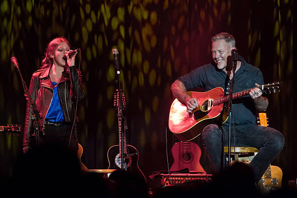Cali Tee Hetfield and James Hetfield performs at 3rd annual Acoustic-4-a-Cure benefit concert at The Fillmore on May 15, 2016 in San Francisco,...