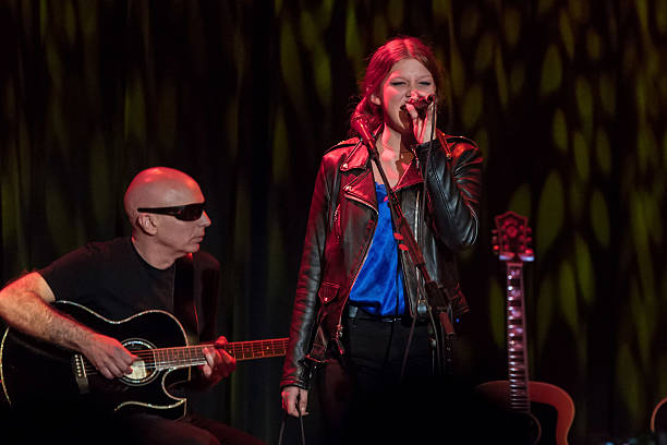 Joe Satriani and Cali Tee Hetfield perform at 3rd annual Acoustic-4-a-Cure benefit concert at The Fillmore on May 15, 2016 in San Francisco,...