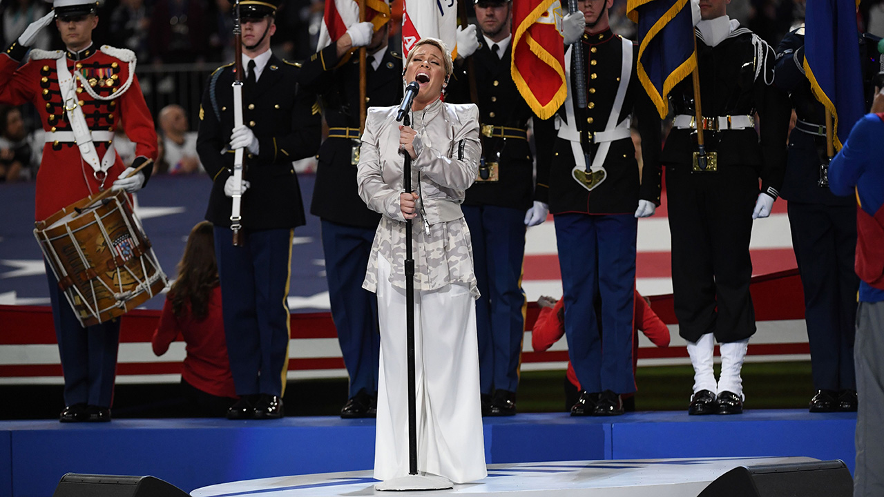 P!nk performs national anthem at Super Bowl LII - ABC7 New York
