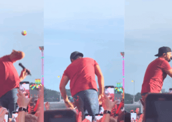 Luke Bryan Gets Struck In The Face By Object Thrown From The Crowd At Recent Show