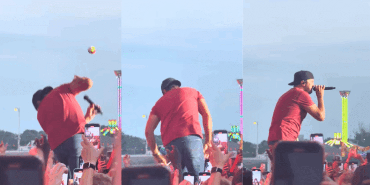 Luke Bryan Gets Struck In The Face By Object Thrown From The Crowd At Recent Show