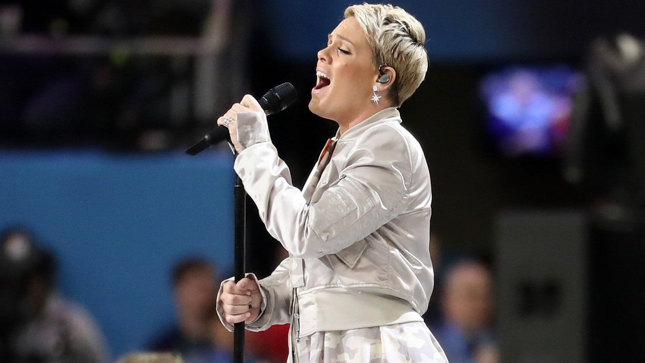 Pink Gives Emotional National Anthem Performance at Super Bowl 2018 | 9news.com