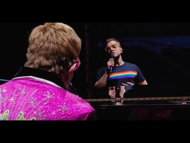 Rocketman | Taron Egerton y Elton John cantan 'Your Song' | Paramount Pictures Spain - YouTube