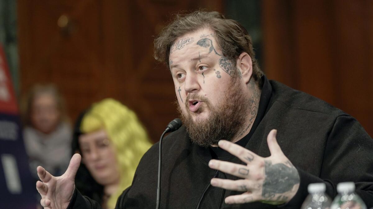 Jelly Roll wants to help Congress solve fentanyl crisis - Los Angeles Times